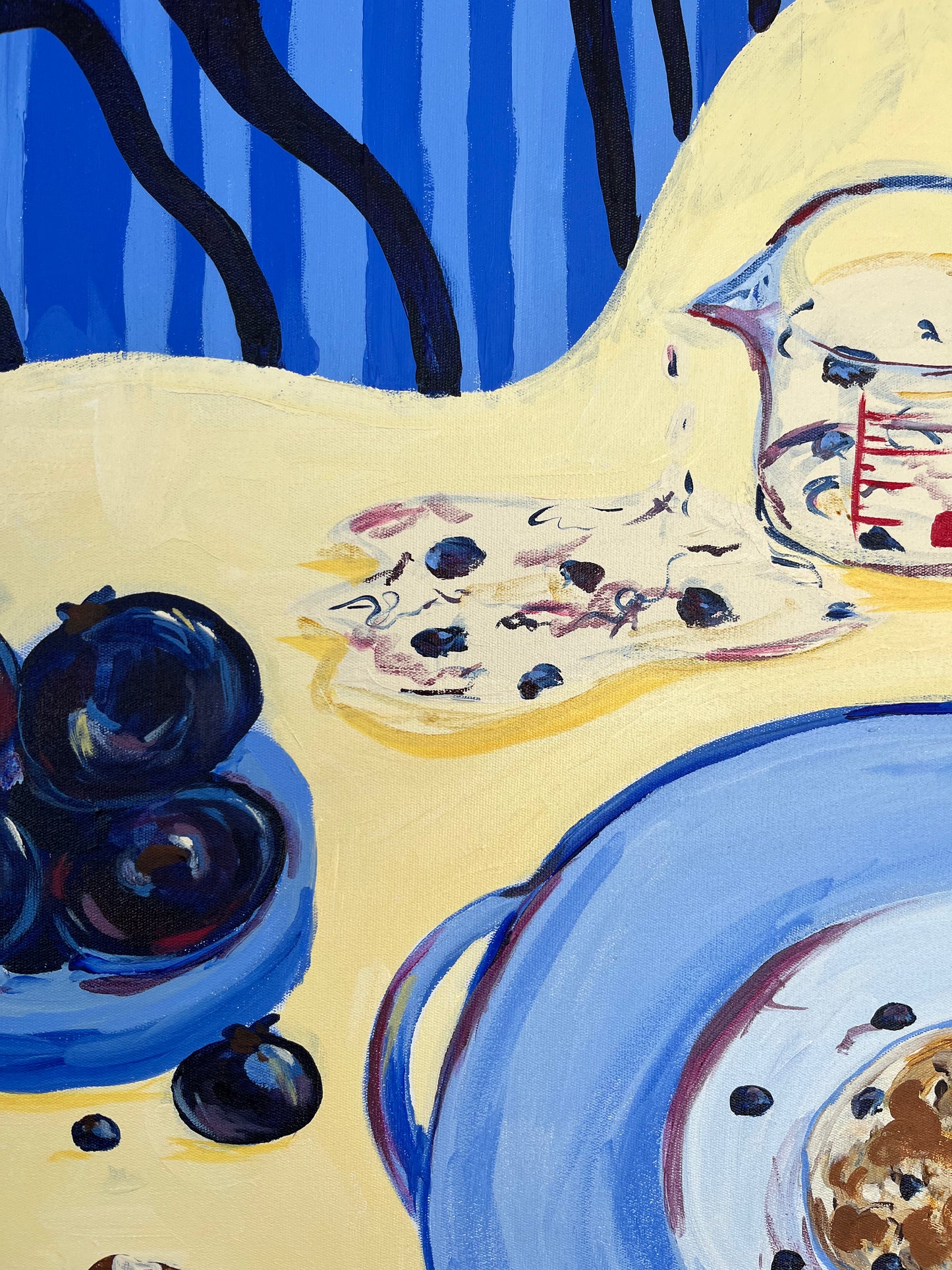 'Blueberry Pancake' Original Framed Artwork