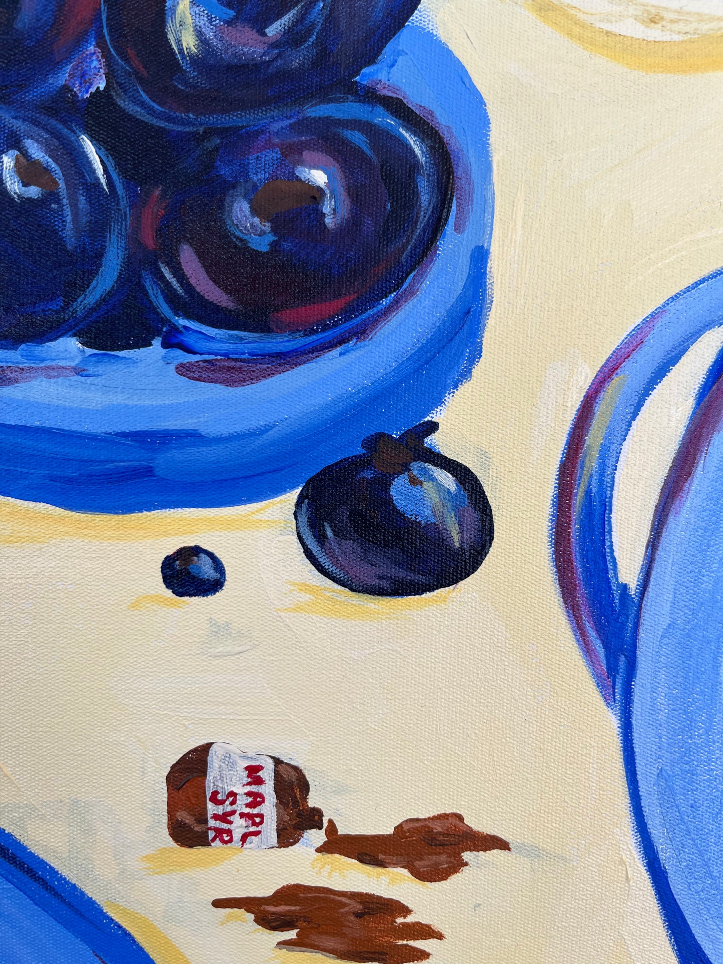 'Blueberry Pancake' Original Framed Artwork