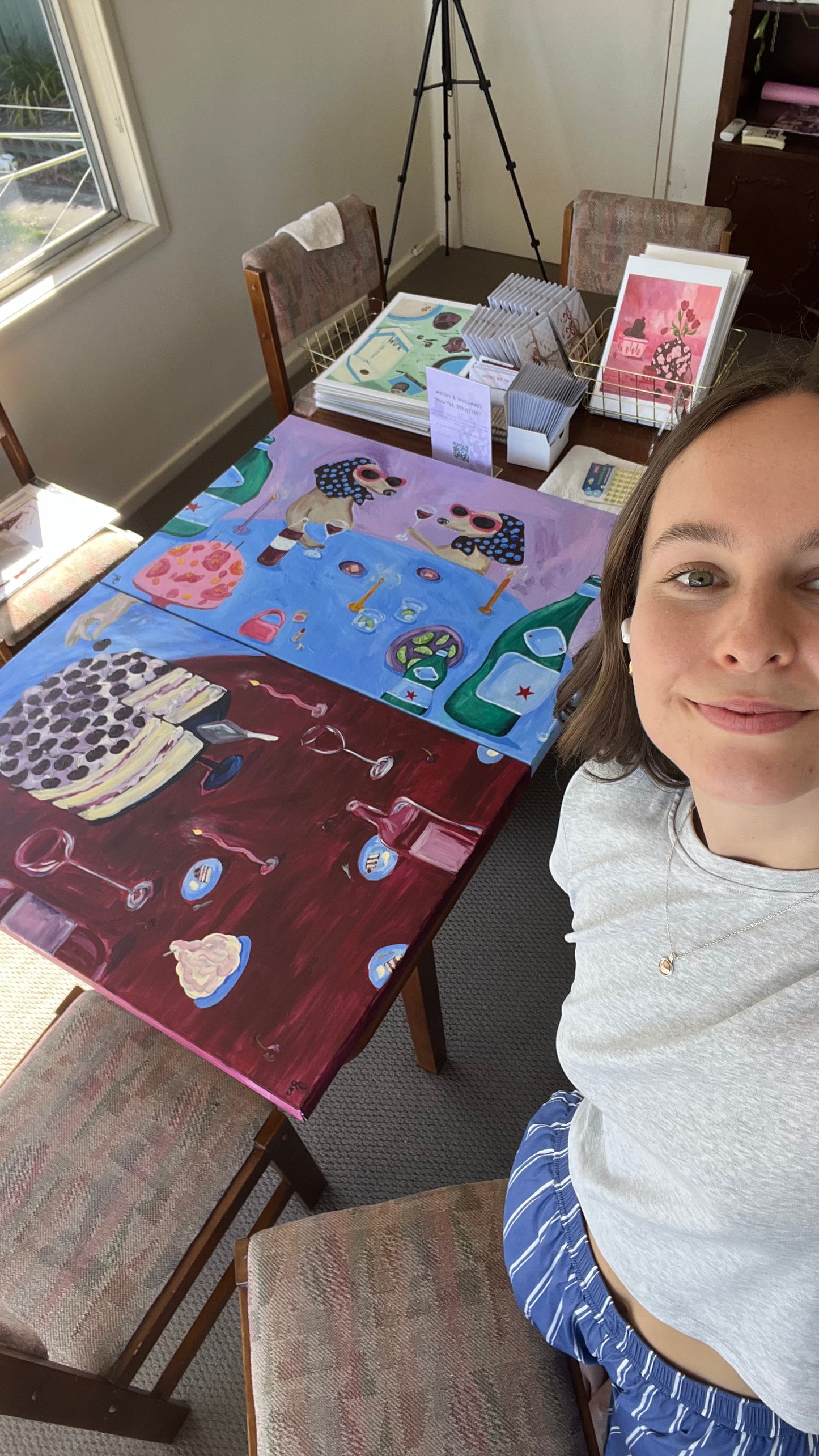 ‘Just a Sliver’ Original Acrylic on Canvas - unframed