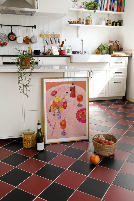 'Backyard Spritz' Fine Art Print