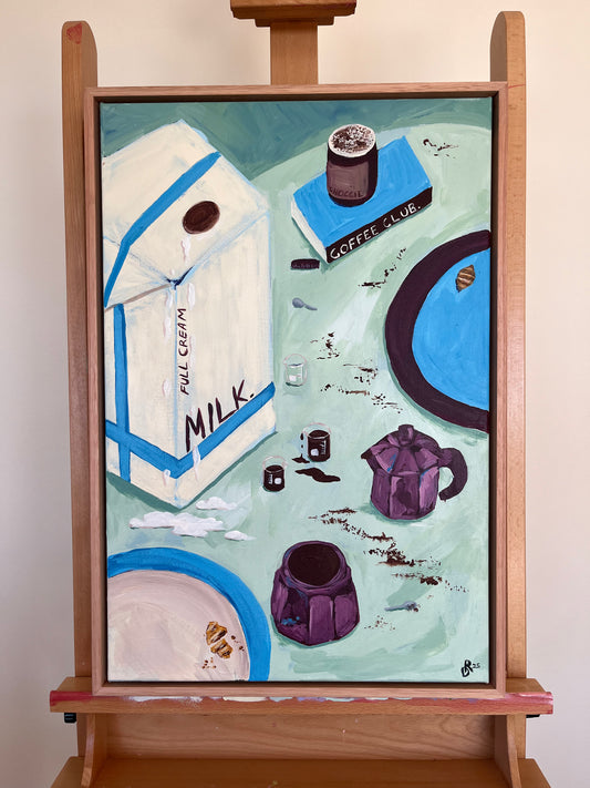'20 Minute Clean Up' Original Framed Artwork