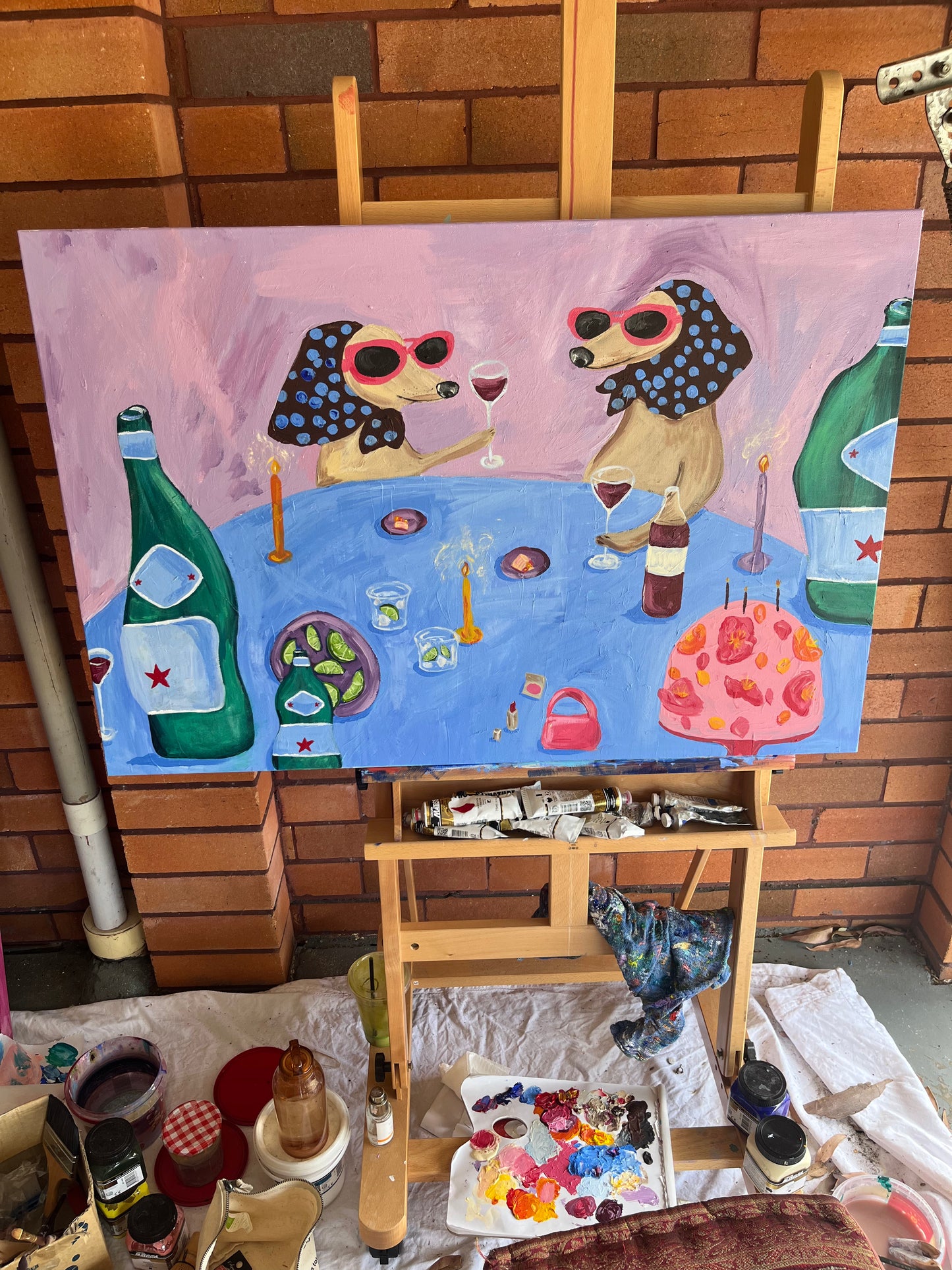 ‘To You, Darling’ Original Acrylic on Canvas - unframed