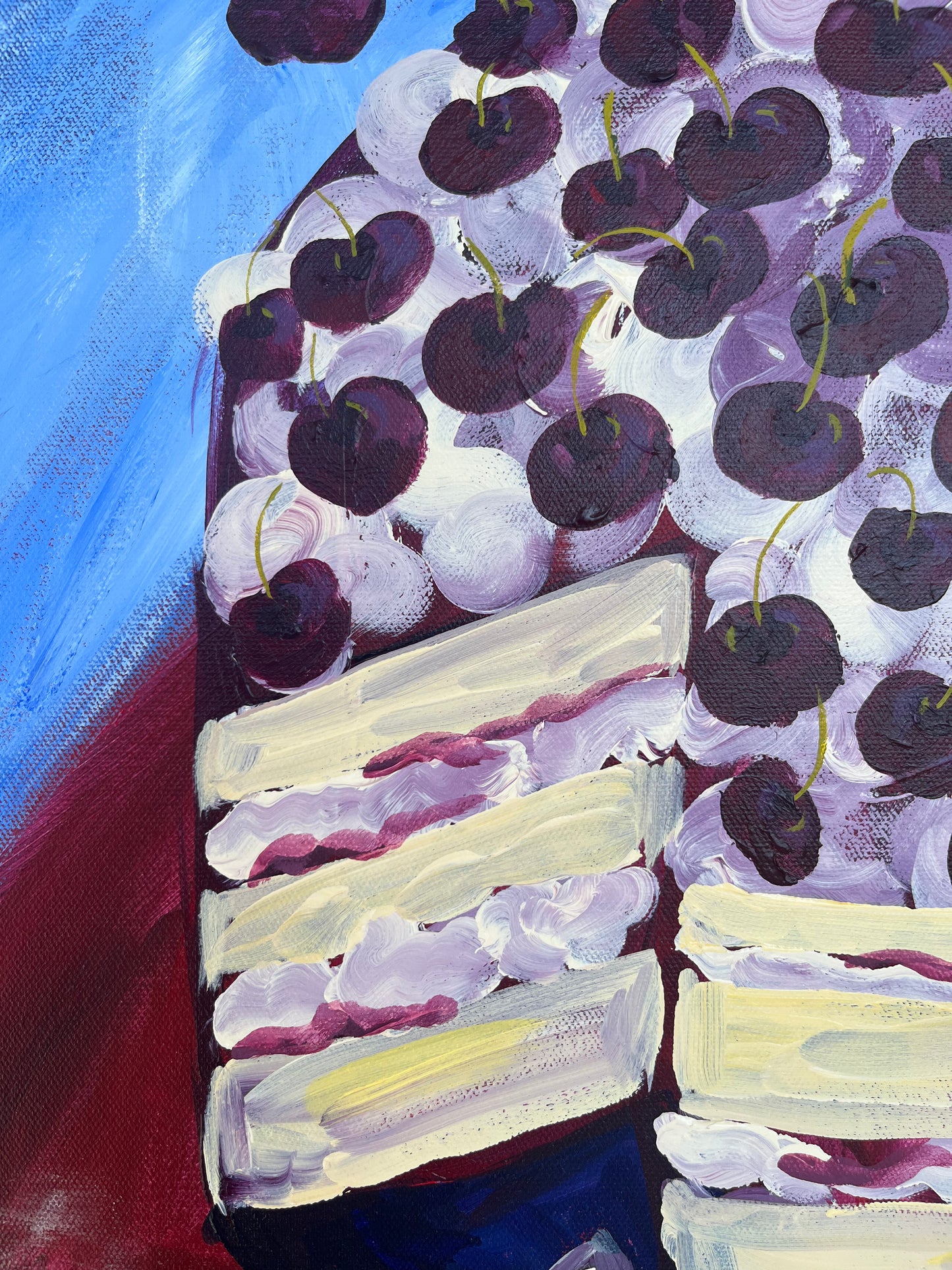 ‘Just a Sliver’ Original Acrylic on Canvas - unframed