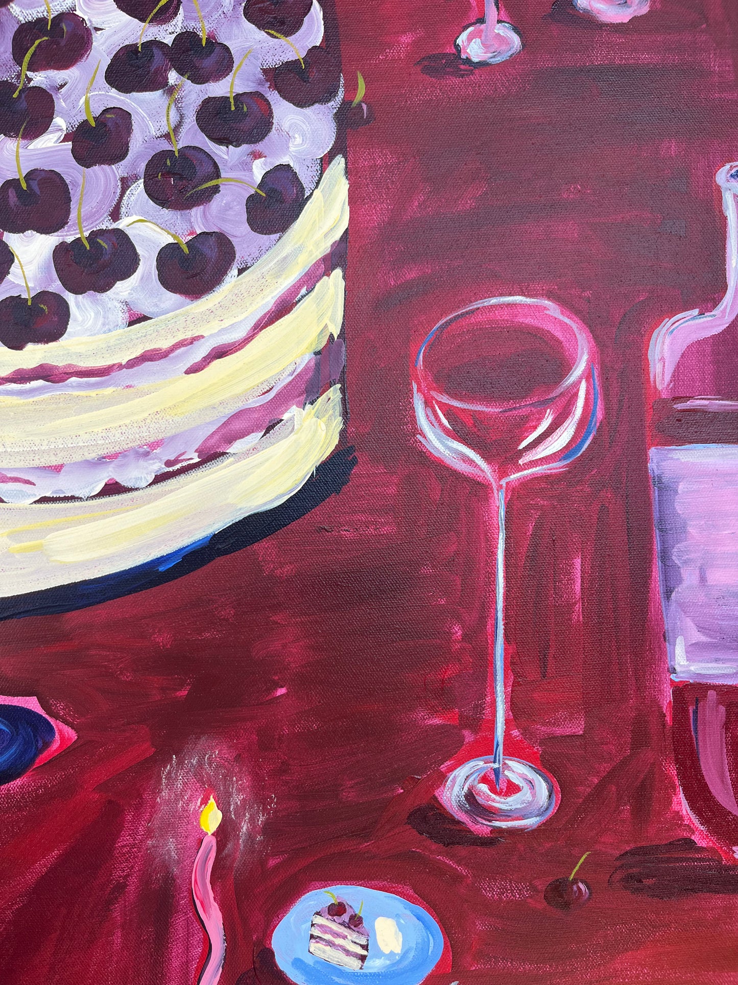 ‘Just a Sliver’ Original Acrylic on Canvas - unframed