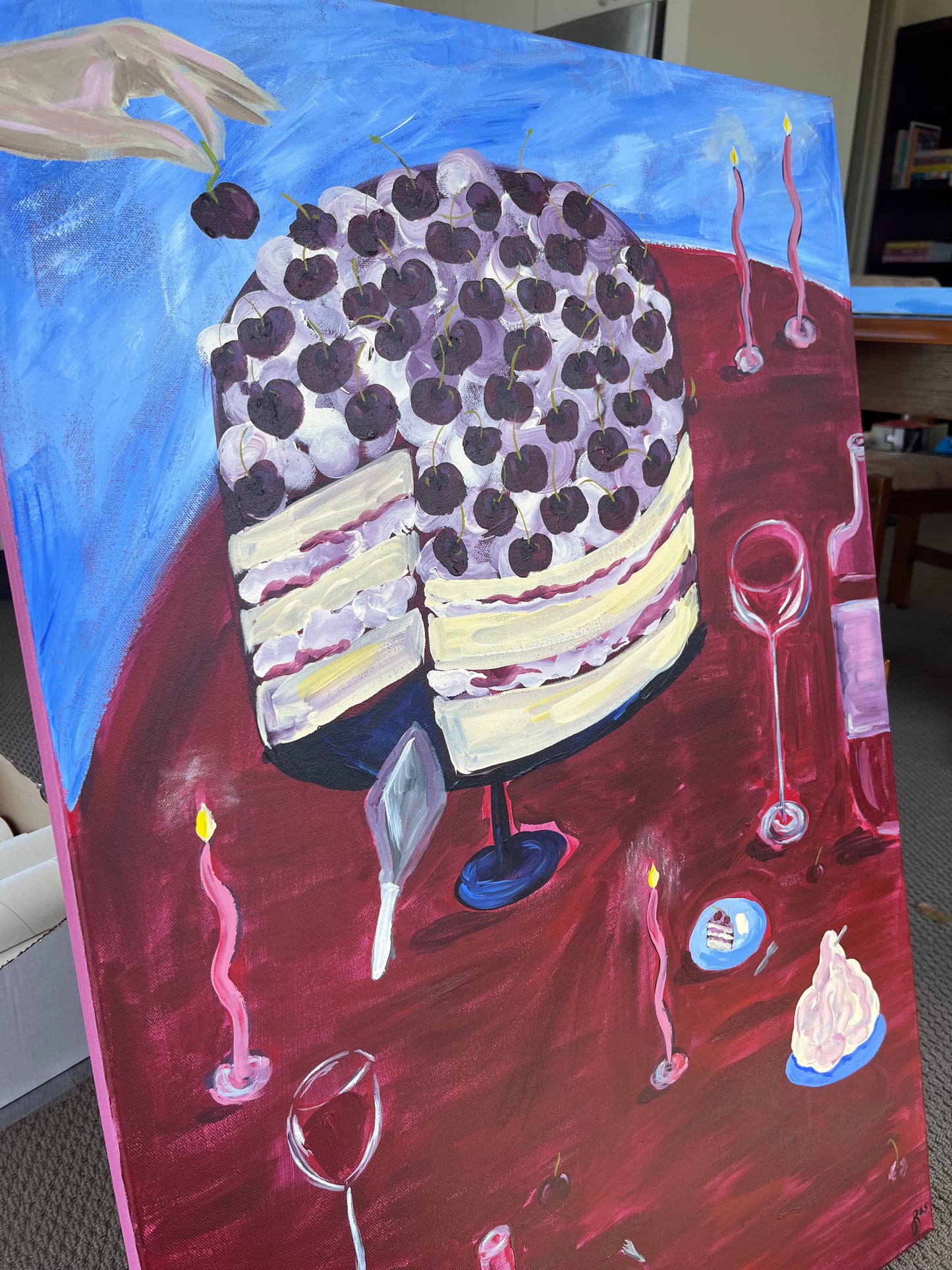 ‘Just a Sliver’ Original Acrylic on Canvas - unframed