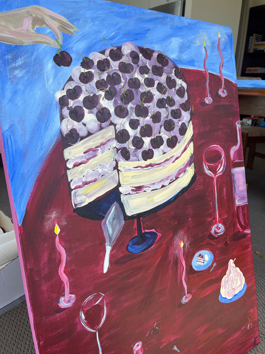 ‘Just a Sliver’ Original Acrylic on Canvas - unframed