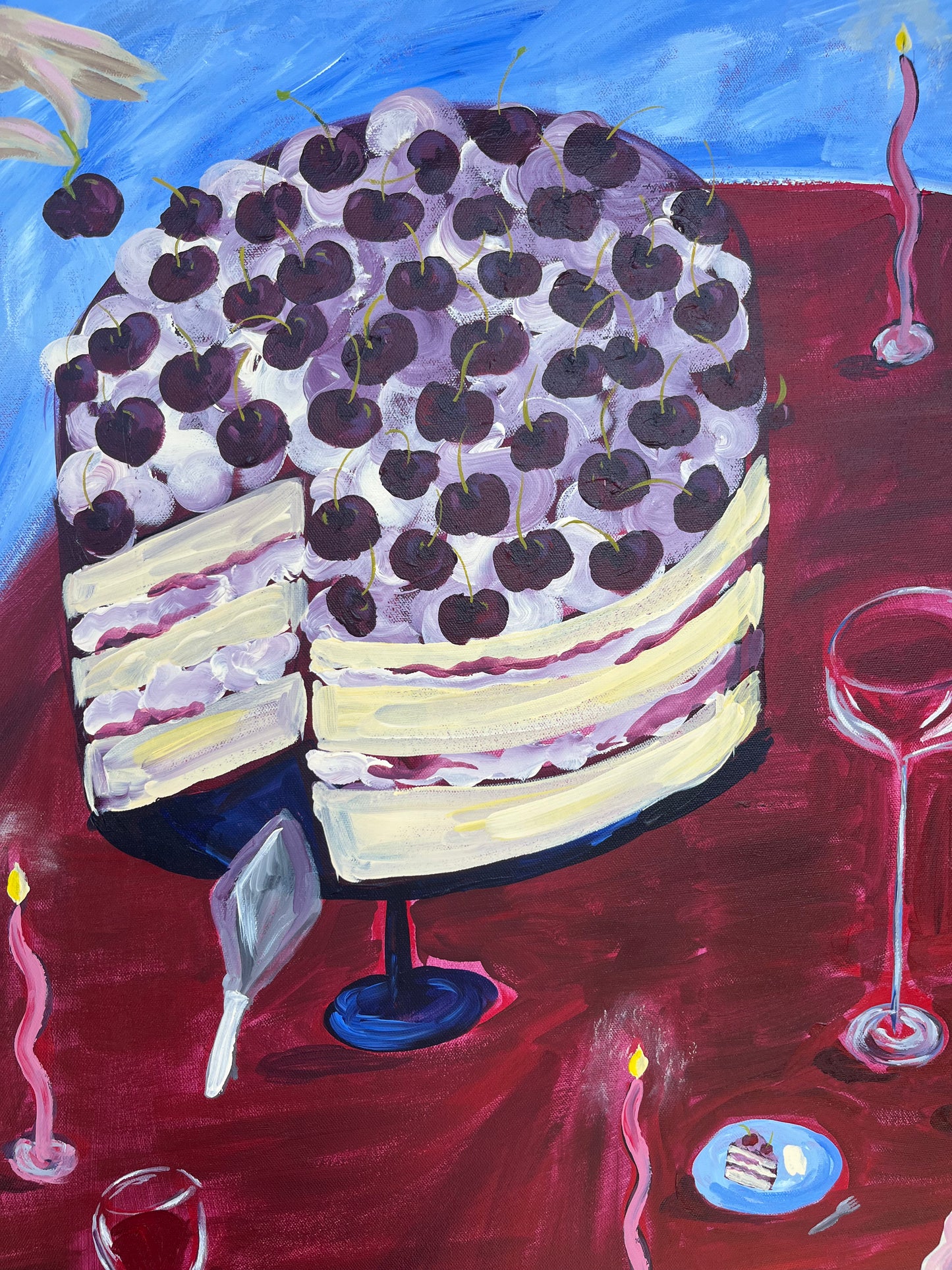 ‘Just a Sliver’ Original Acrylic on Canvas - unframed