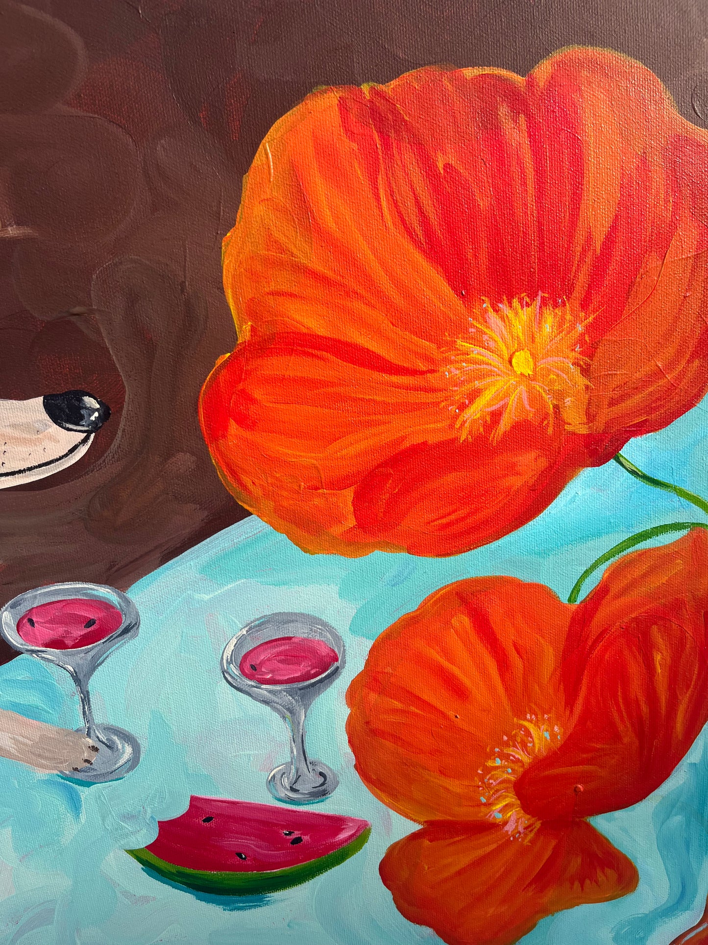 'Cheeky Marg' Original Acrylic on Canvas (unframed)