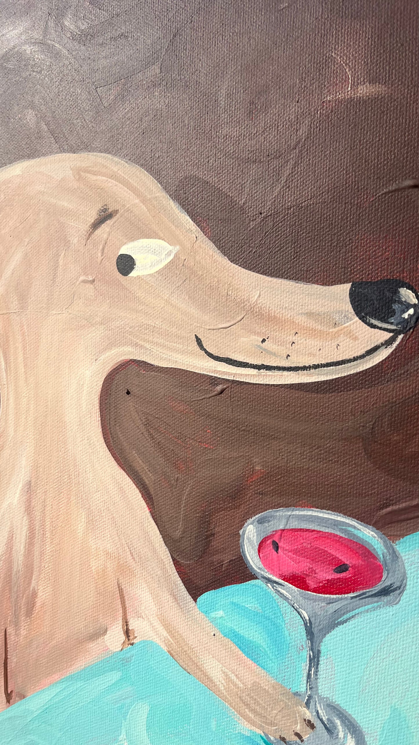 'Cheeky Marg' Original Acrylic on Canvas (unframed)