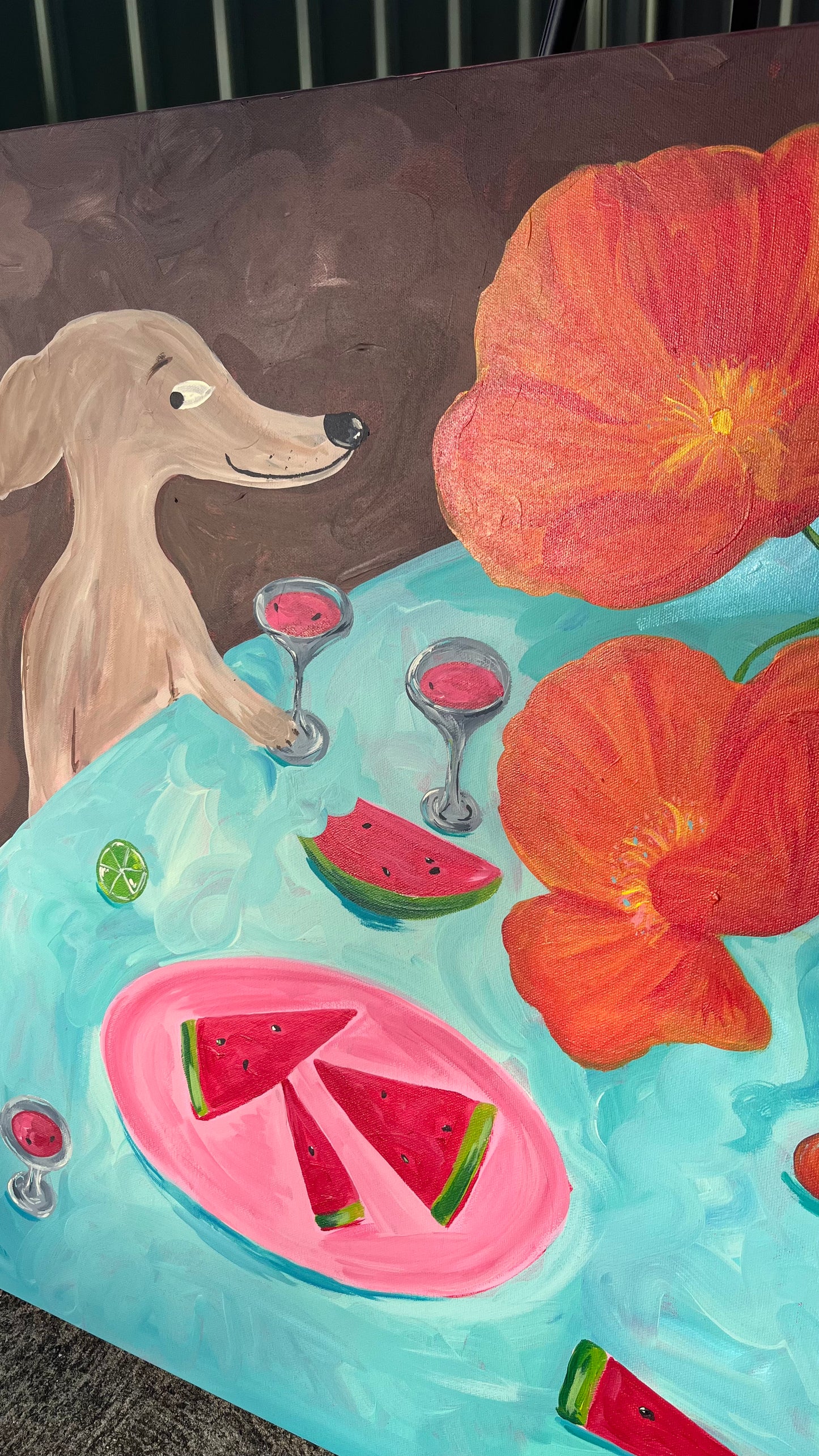 'Cheeky Marg' Original Acrylic on Canvas (unframed)