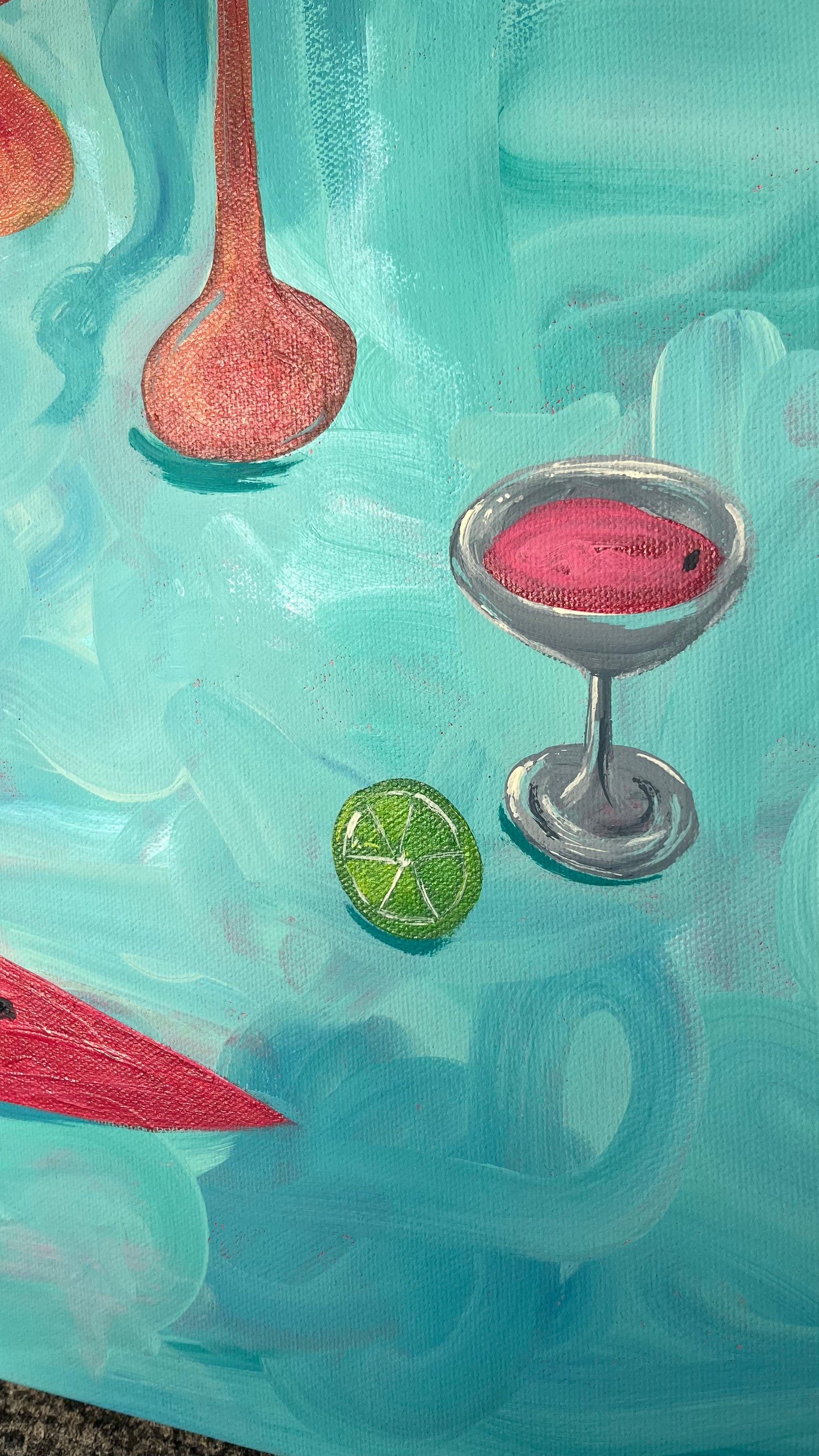 'Cheeky Marg' Original Acrylic on Canvas (unframed)