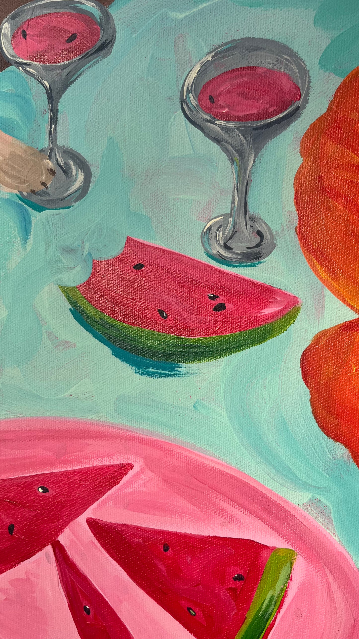 'Cheeky Marg' Original Acrylic on Canvas (unframed)