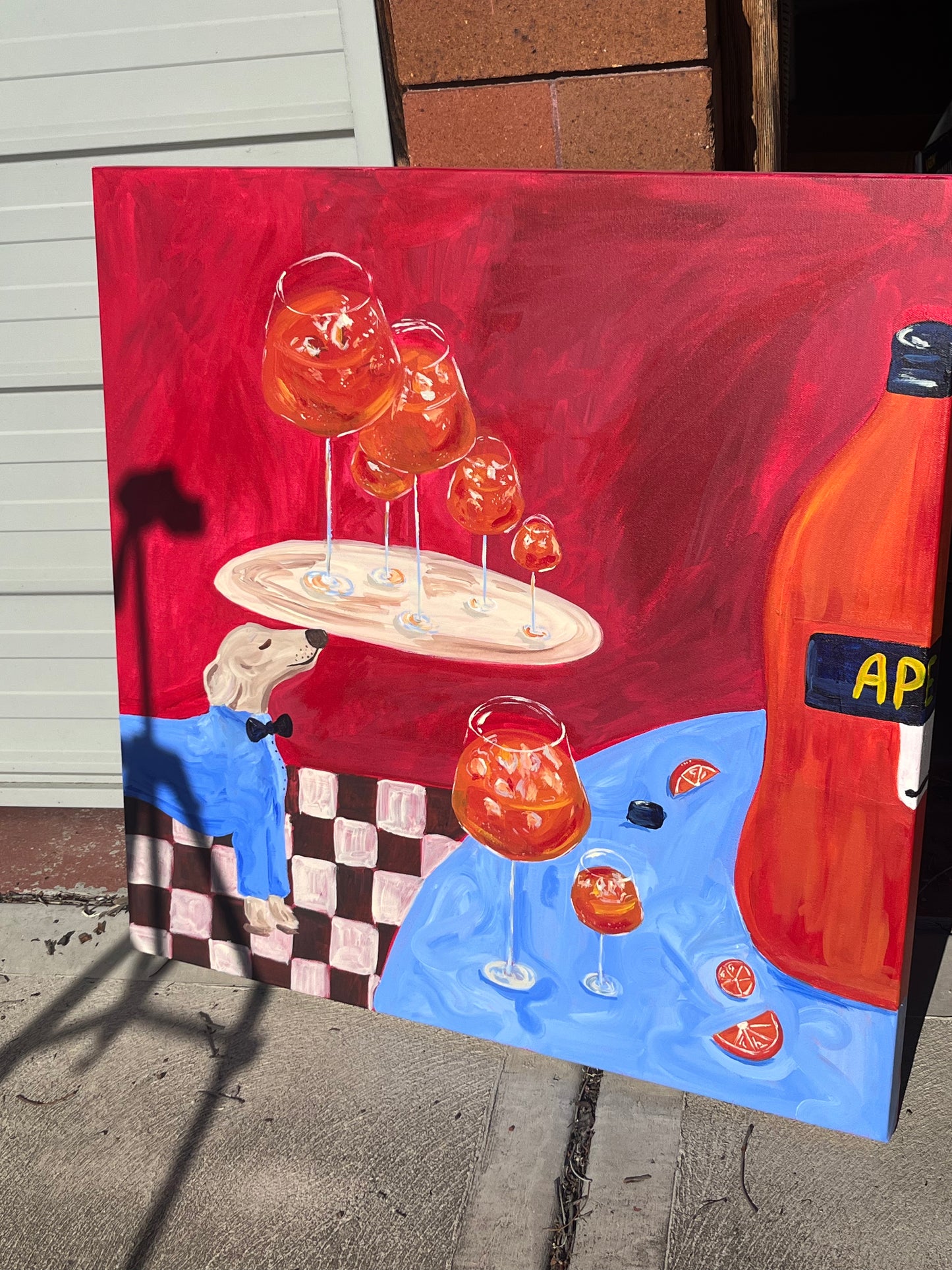 'You're Doing Amazing Sweetie' Original Acrylic on Canvas (unframed)