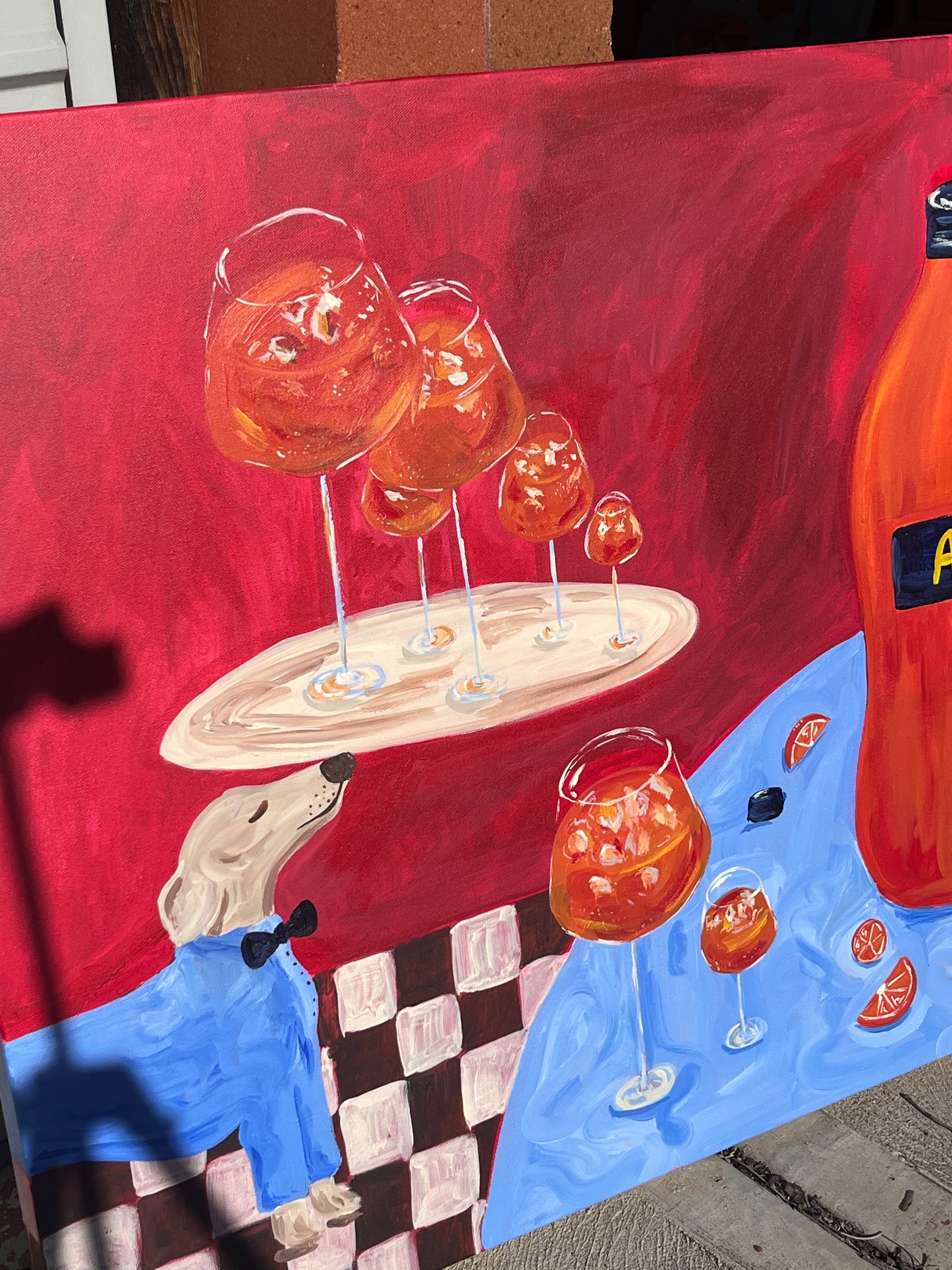 'You're Doing Amazing Sweetie' Original Acrylic on Canvas (unframed)