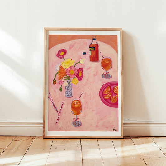 'Backyard Spritz' Fine Art Print